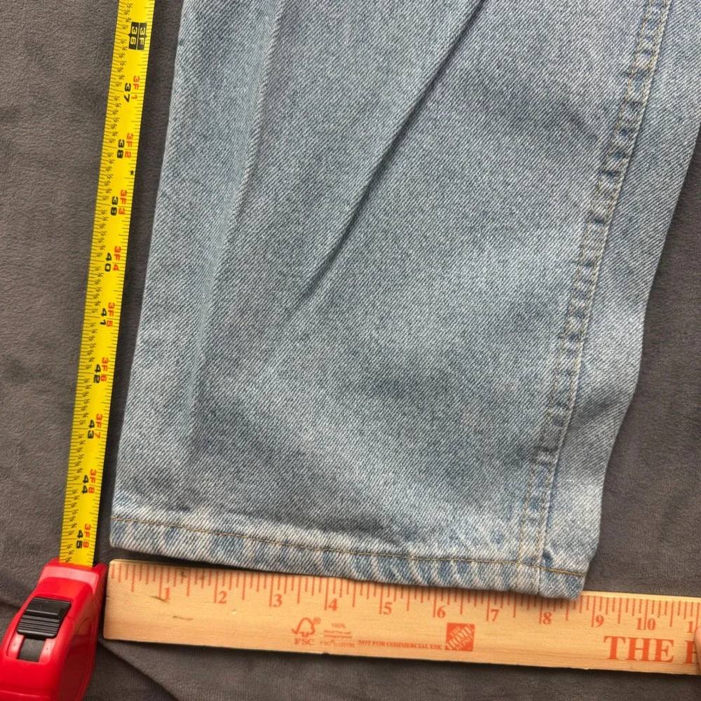 Vintage Denim Riders Jeans Mens Light Wash Straight Leg Blue Cotton Pants